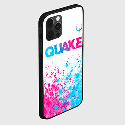 Чехол для iPhone 12 Pro Quake neon gradient style посередине, цвет: 3D-черный — фото 2