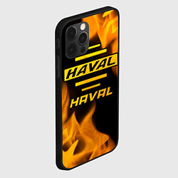 Чехол для iPhone 12 Pro Haval - gold gradient, цвет: 3D-черный — фото 2