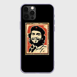 Чехол для iPhone 12 Pro Команданте Че Гевара, цвет: 3D-светло-сиреневый