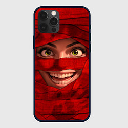 Чехол для iPhone 12 Pro Бандаж мумии красный, цвет: 3D-черный