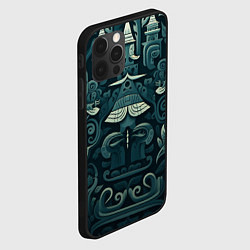 Чехол для iPhone 12 Pro Абстрактный узор в славянском стиле, цвет: 3D-черный — фото 2