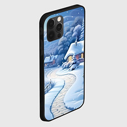 Чехол для iPhone 12 Pro Тропинка в новый год, цвет: 3D-черный — фото 2