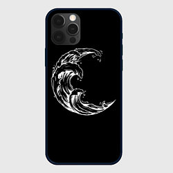 Чехол для iPhone 12 Pro Moon wave, цвет: 3D-черный