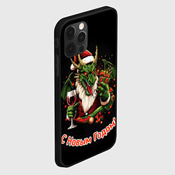 Чехол для iPhone 12 Pro Дракон Мороз, цвет: 3D-черный — фото 2