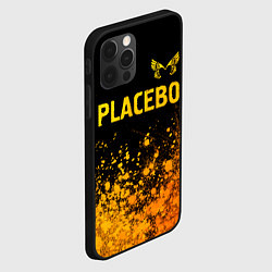 Чехол для iPhone 12 Pro Placebo - gold gradient посередине, цвет: 3D-черный — фото 2