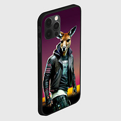 Чехол для iPhone 12 Pro Cool kangaroo - ai art, цвет: 3D-черный — фото 2