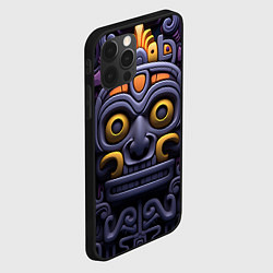 Чехол для iPhone 12 Pro Орнамент в стиле ацтеков, цвет: 3D-черный — фото 2