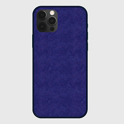 Чехол для iPhone 12 Pro Фиолетовая текстура волнистый мех, цвет: 3D-черный