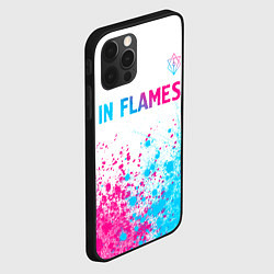 Чехол для iPhone 12 Pro In Flames neon gradient style посередине, цвет: 3D-черный — фото 2
