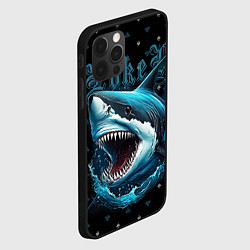 Чехол для iPhone 12 Pro Акула покера, цвет: 3D-черный — фото 2