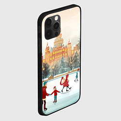 Чехол для iPhone 12 Pro Каток новогодний, цвет: 3D-черный — фото 2