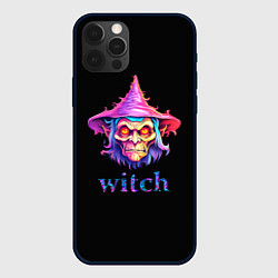 Чехол для iPhone 12 Pro Cartoon witch, цвет: 3D-черный