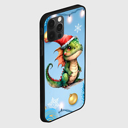 Чехол для iPhone 12 Pro Маленький дракончик рептилия, цвет: 3D-черный — фото 2