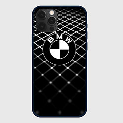 Чехол для iPhone 12 Pro BMW спортивная сетка, цвет: 3D-черный