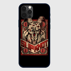 Чехол для iPhone 12 Pro Slipknot Бафомет, цвет: 3D-черный