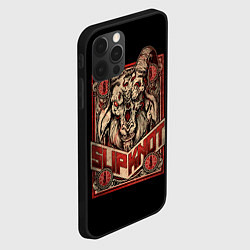 Чехол для iPhone 12 Pro Slipknot Бафомет, цвет: 3D-черный — фото 2