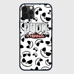 Чехол для iPhone 12 Pro Doom Eternal x тыквенный спас, цвет: 3D-черный