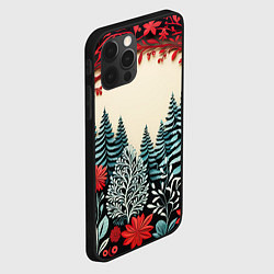 Чехол для iPhone 12 Pro Зимнее кружево, цвет: 3D-черный — фото 2