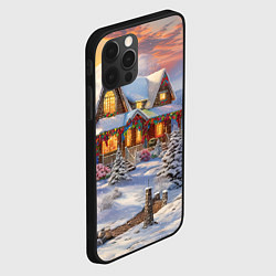 Чехол для iPhone 12 Pro Звездная полночь подарков, цвет: 3D-черный — фото 2