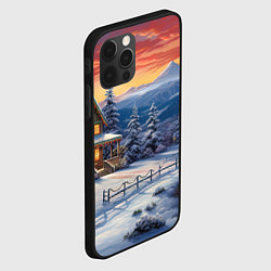 Чехол для iPhone 12 Pro Зимний праздник в сказочном городке, цвет: 3D-черный — фото 2