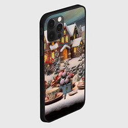 Чехол для iPhone 12 Pro Морозная симфония праздника, цвет: 3D-черный — фото 2