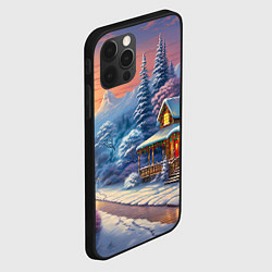 Чехол для iPhone 12 Pro Вихрь новогоднего настроения, цвет: 3D-черный — фото 2