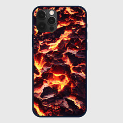 Чехол для iPhone 12 Pro Бурлящая лава, цвет: 3D-черный