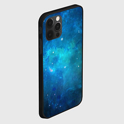 Чехол для iPhone 12 Pro Голубой космос, цвет: 3D-черный — фото 2