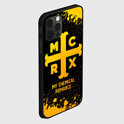 Чехол для iPhone 12 Pro My Chemical Romance - gold gradient, цвет: 3D-черный — фото 2