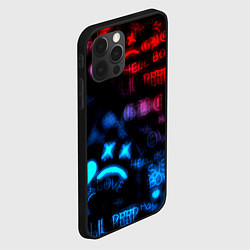 Чехол для iPhone 12 Pro Lil peep neon rap music, цвет: 3D-черный — фото 2