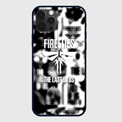 Чехол для iPhone 12 Pro The last of us логотипы, цвет: 3D-черный