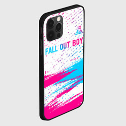 Чехол для iPhone 12 Pro Fall Out Boy neon gradient style посередине, цвет: 3D-черный — фото 2