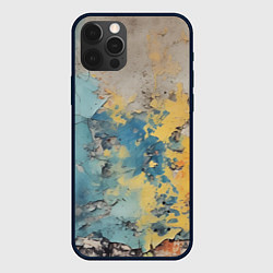 Чехол для iPhone 12 Pro Гранжевая стена с краской, цвет: 3D-черный