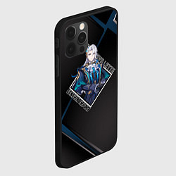 Чехол для iPhone 12 Pro Нёвиллет в ромбе, цвет: 3D-черный — фото 2