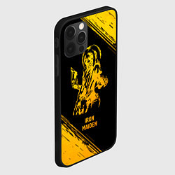 Чехол для iPhone 12 Pro Iron Maiden - gold gradient, цвет: 3D-черный — фото 2