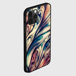 Чехол для iPhone 12 Pro Акварелика узор в стиле модерн, цвет: 3D-черный — фото 2