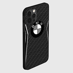 Чехол для iPhone 12 Pro BMW carbon sport, цвет: 3D-черный — фото 2