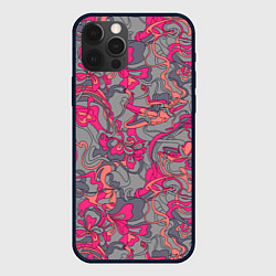 Чехол для iPhone 12 Pro Розовый серый сон, цвет: 3D-черный