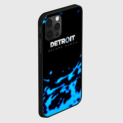 Чехол для iPhone 12 Pro Detroit become human голубая кровь, цвет: 3D-черный — фото 2