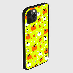 Чехол для iPhone 12 Pro Стадо овец в поле, цвет: 3D-черный — фото 2