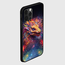 Чехол для iPhone 12 Pro Космический дракон - символ года, цвет: 3D-черный — фото 2