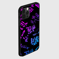 Чехол для iPhone 12 Pro Tokyos Revenge neon logo, цвет: 3D-черный — фото 2