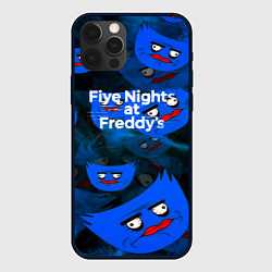 Чехол для iPhone 12 Pro Huggy Wuggy x Five Nights at Freddys, цвет: 3D-черный