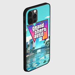 Чехол для iPhone 12 Pro GTA6 солечный город, цвет: 3D-черный — фото 2