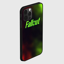 Чехол для iPhone 12 Pro Fallout fire gradient, цвет: 3D-черный — фото 2