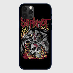 Чехол для iPhone 12 Pro Slipknot - злодей, цвет: 3D-черный