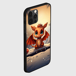 Чехол для iPhone 12 Pro Тайный повелитель елок дракон, цвет: 3D-черный — фото 2