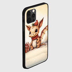Чехол для iPhone 12 Pro Дракон с подарком милый, цвет: 3D-черный — фото 2