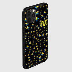 Чехол для iPhone 12 Pro PUBG sticker games, цвет: 3D-черный — фото 2