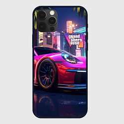 Чехол для iPhone 12 Pro GTA 6 auto, цвет: 3D-черный